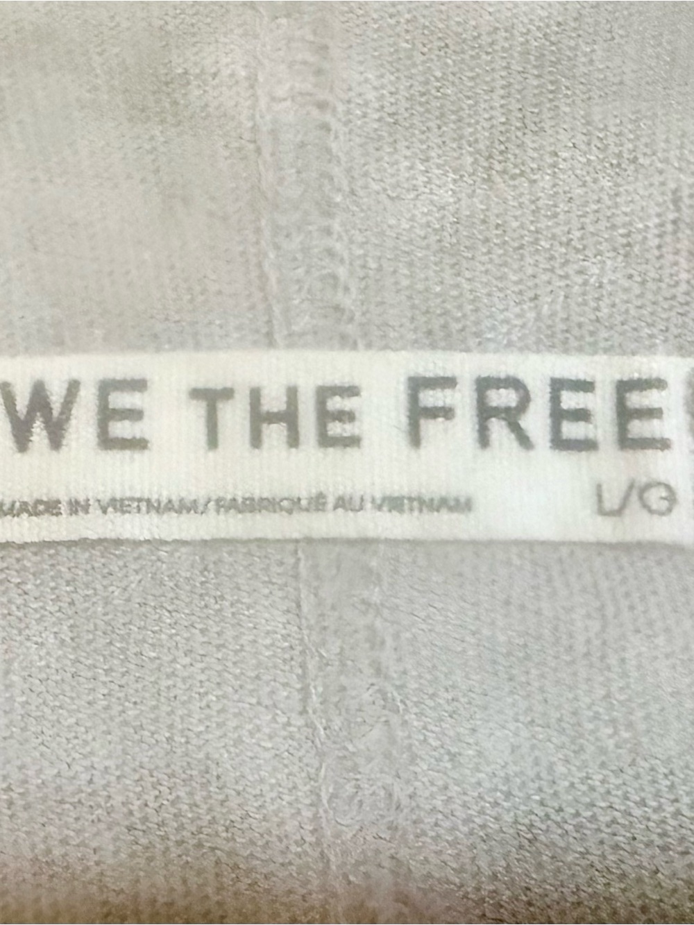 We The Free Gray Casual Top Stitch Detail Short Sleeve Shirt Size Large - Picture 6 of 6